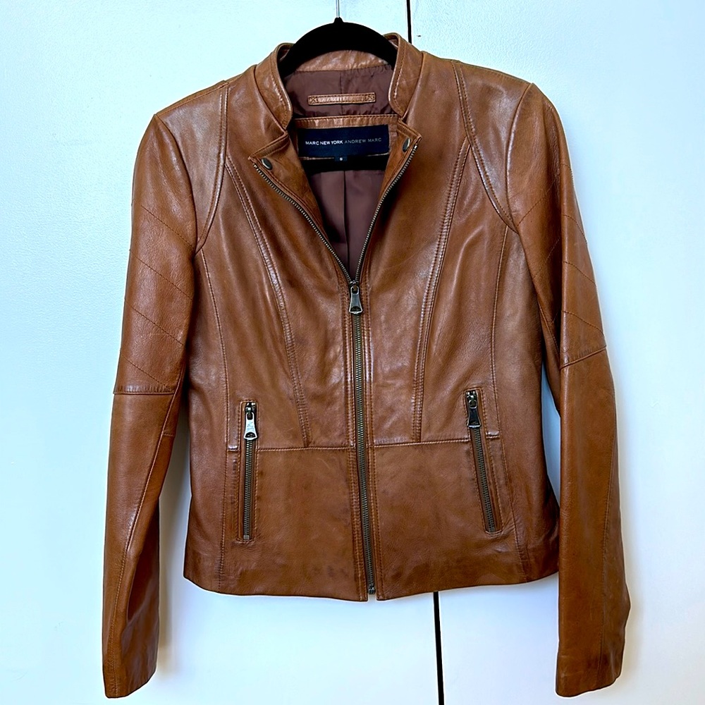 Marc New York Brown Women’s Leather Jacket Small